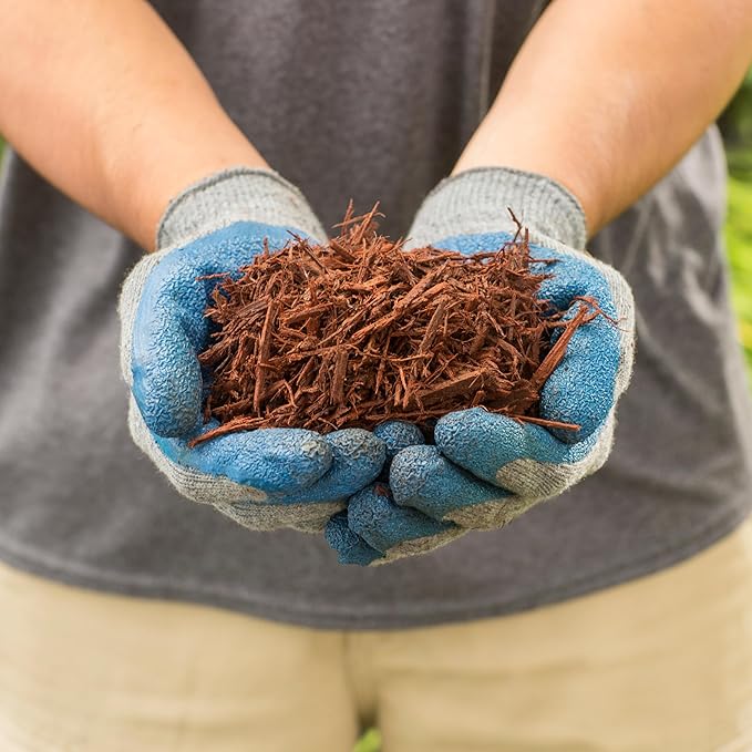 Scotts Nature Scapes Color Enhanced Mulch Sierra Red - Wood Shredded and Bagged Red Landscaping Mulch Bulk Pallet - 1.5 cu. ft. Bags Pallet of 80