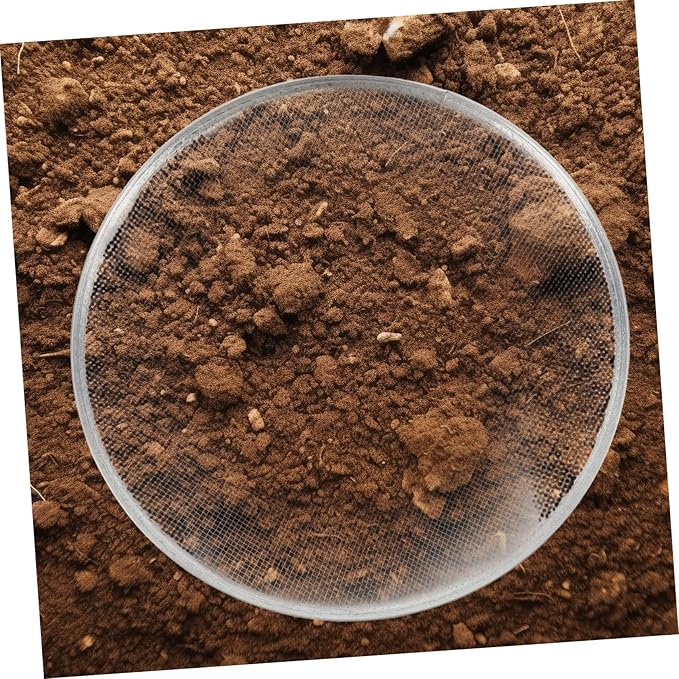 Garden Sifting Pan Iron Soil Sieve for Home Outdoor Use Efficiently Filters Sand Rocks and Compost for Gardening Tasks and Soil Preparation