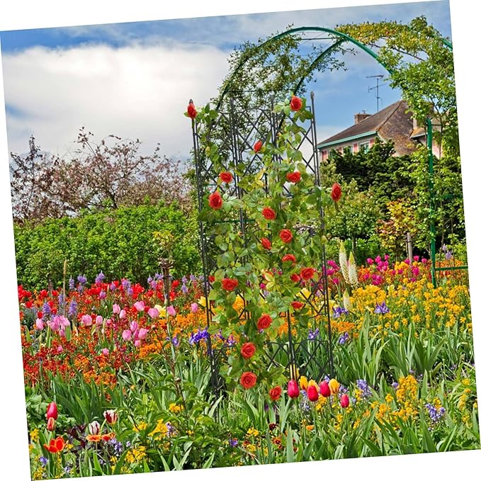Flower Trellis Metal Garden Trellis Sturdy Support for Climbing Vines Decorative