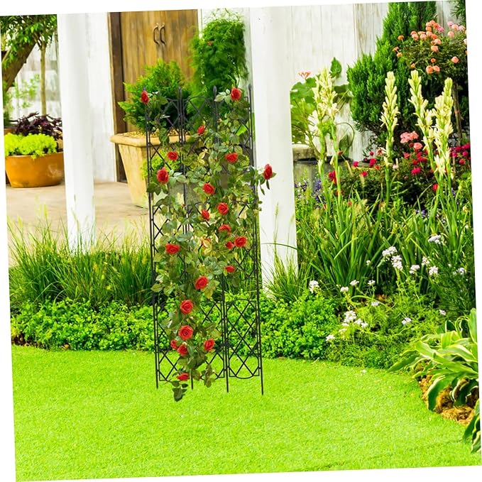 YARNOW Super Strong Metal Vine Trellis Garden Supplies Trellis for Climbing Plant Metal Garden Plant Stands Climbing Support Rack