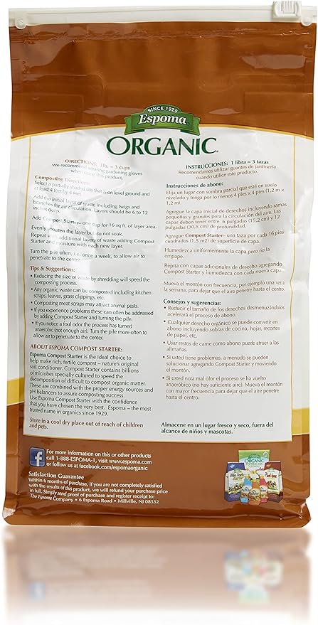 Espoma Compost Starter Natural &amp Organic Composting Aid 4 lb Pack of 12