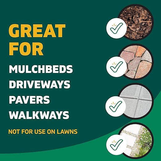 Spruce Weed Killer Spray - Snap &amp Spray Weed &amp Grass Killer₂ Powered Starter Kit - Reusable Sprayer with Wand for Spot-Treating Driveways Gardens &amp More (64 Oz Bottle)