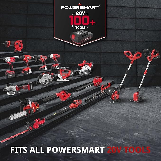 PowerSmart 40V Cordless Leaf Blower 450CFM 130MPH Performance with 2PCS 2.0Ah Batteries &amp Chargers Included for Patio Cleaning Lawn Care Blowing Leaves and Dust