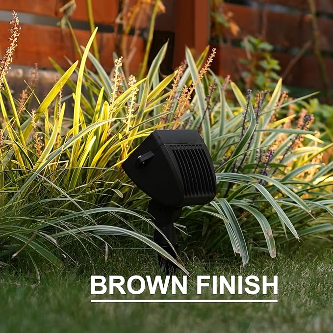 GOODSMANN Lighting LED Wall Wash Flood Landscape Lighting 18W Die-Cast Aluminum Outdoor Lights Weatherproof 2700K Warm Lights Low Voltage Lights Brown 9920-4675-01