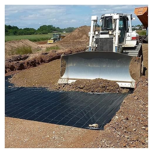 Driveway Fabric Weed Barrier Fabric Weed Control Film Mat Barrier Fabric for Landscaping(0.9x15m/3x50ft)