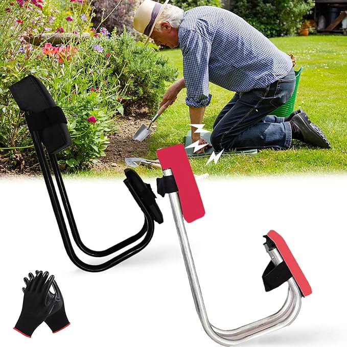 Knee Seat for GardeningStrap on Kneeling Device for GardenErgonomic Gardening SeatGarden Work Seat for Farm WorkGardeners Tool Seat for Protect KneesSuper Cozy &amp Improve Work Efficiency (Mix-
