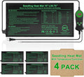Seedling Heat Mat with Thermostat Pack of 4 Dual Certified by MET and UL Plant Heating Mat Pad Equipped with A Temperature Probe It Automatically Maintains A Constant Temperature