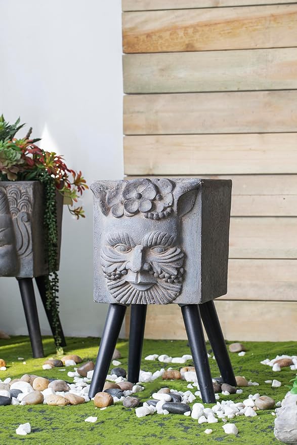 11 x 13 x 22 Greek God Statue Planter with Legs