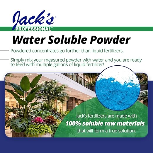 Jack's Professional 21-7-16 Interiorscape Special Water-Soluble Fertilizer with Micronutrients for Enhanced Growth in Tropical Plants 25lbs