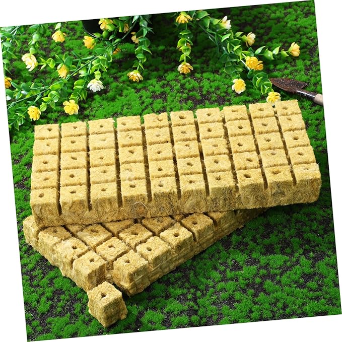 100pcs Hydroponic Kit Seeding Cubes for Plant Propagation Soft Texture Sufficient Quantity Plant Start Plugs