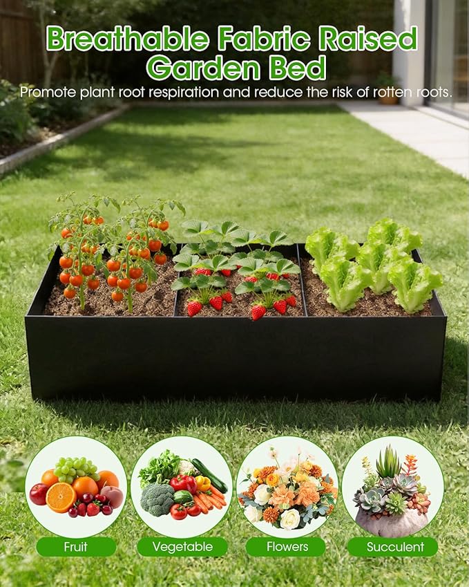 Cucumber Trellis with Grow Bags for Garden U Frame Garden Trellis for Climbing Plants Metal Plant Trellis with Garden Netting for Vegetables Flowers Fruits(4 Arches)