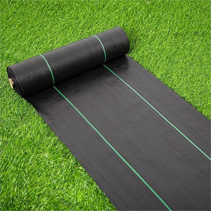 Geotextile Black Agricultural Grass Cloth Garden Weed Barrier Fabric Permeable Mesh Geotextile Industrial Weed Barrier(0.5mx20m)
