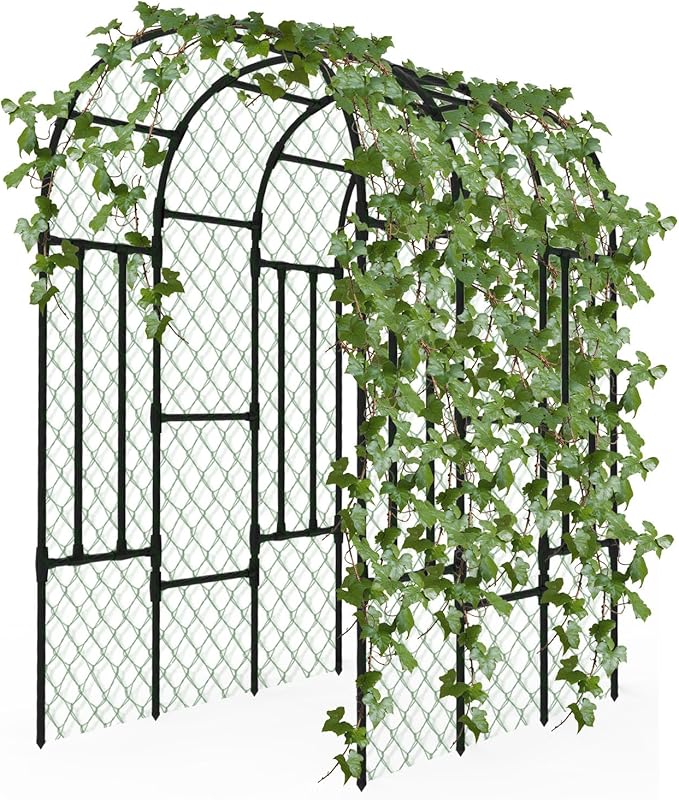 Trellis for Climbing Plants Outdoor - Cucumber Trellis for Raised Bed Size:71 * 47 * 79 inch Garden Trellis for Climbing Plants Cucumber Vegetable Tomato Flowers