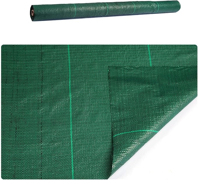 Weed Barrier Geotextile FabricLandscape Fabric Heavy PP Woven Weed Barrier Used for Commercial Greenhouse Yard Garden Barrier (Size : 1 * 50m/3.3 * 165ft)