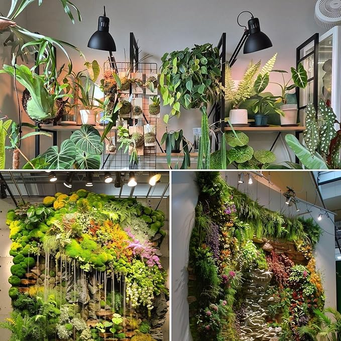 RDJ Bouns Hanging Grow Lights for Indoor Plants 26W Full Spectrum 4H/8H/12H Timer Switch 16.4FT Power Cord Plug in Pendant Grow Light with Adjustable Pulley for Plants Gifts for Gardening Lovers