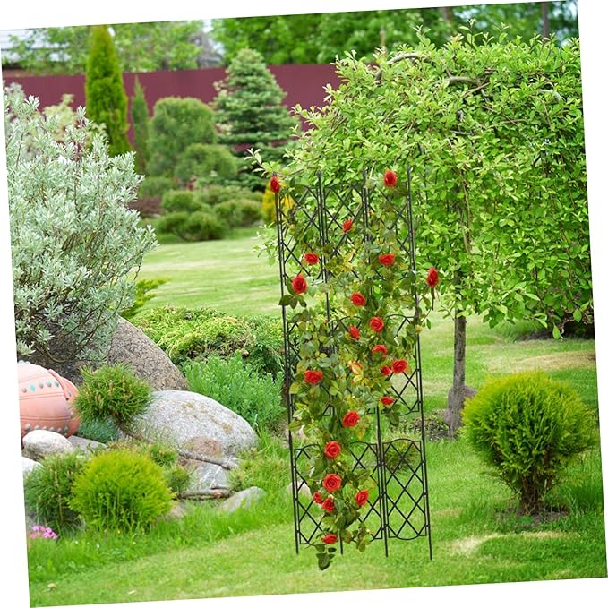 Flower Trellis Metal Garden Trellis Sturdy Support for Climbing Vines Decorative