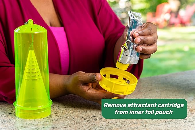 RESCUE! Yellowjacket Attractant Cartridge (10 Week Supply) – for RESCUE! Reusable Yellowjacket Traps - (9 Pack)