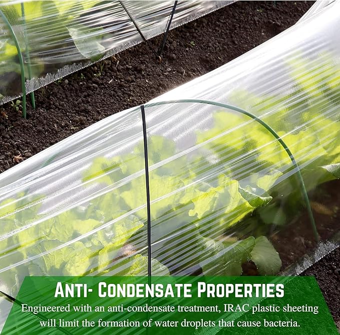 Farm Plastic Supply - Clear Coolmax Greenhouse Plastic Sheeting - 6 Mil - 4 Year UV Resistant Infrared Anti-Condensate Green House Covering Thermal Greenhouse Plastic 6 mil (20' x 5')