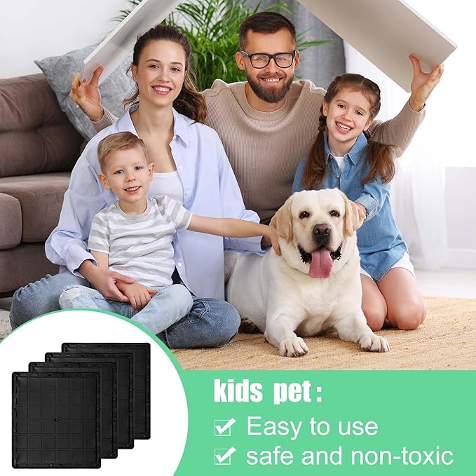 Qualirey 6 Pcs Jumbo Rat Mouse Glue Traps 10 x 10.8 Peanut Taste Pheromone Mouse Traps Large Glue Mouse Traps Snake Mouse Sticky Trap for House Warehouse Indoor Outdoor Child &amp Pet Friendly