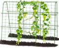 Outdoor Trellis for Climbing Plants Arch Tunnel U-Frame Trellis with Plant Support Clips for Grape Zucchini Plant Metal Tall Green MWM-11-U-120x160-GREEN