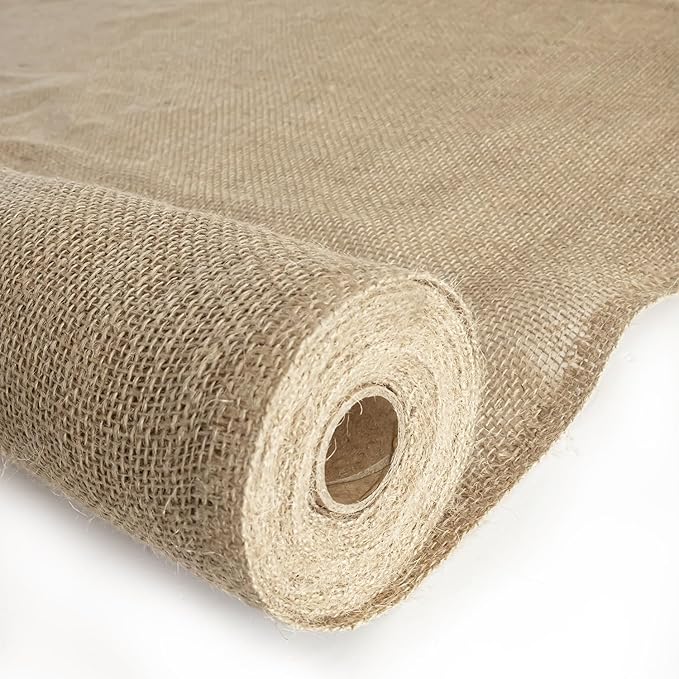Agfabric 64 inch x100 Feet Garden Burlap Fabric Roll Burlap Tree WrapMultipurpose High Density Natural Jute Material for GardeningAisle RunnerCraftsWeed Barrier