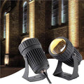 LED Spotlight - AC85-265V Long Range Outdoor Wall Lamp Garden Landscape Lighting IP65 Waterproof Rated Narrow Beam 10W Wall Washing Spotlight Courtyard Illumination(Warm White)