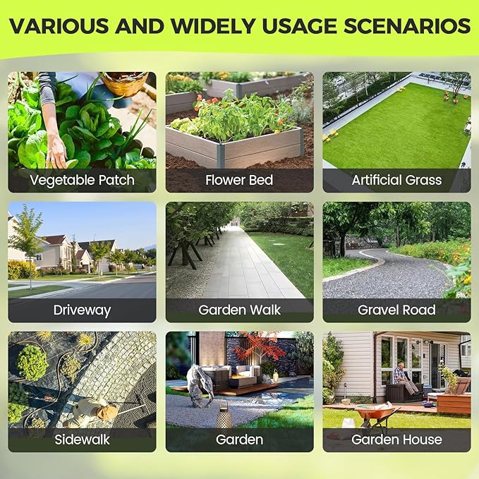 Weed Barrier Fabric Heavy Duty Landscape Driveway Fabric Garden 4ft x 300ft Landscaping Fabric Weed Mat Geotextile Fabric