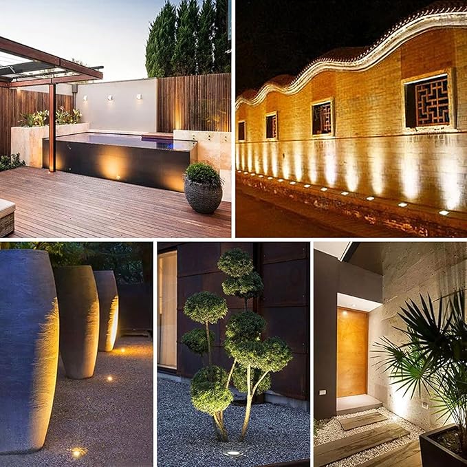 LED Underground Light Outdoor Ground Light Waterproof IP66 AC85-265V LED Buried Lamp for Walkway Courtyard Scenic Area Park Garden Landscape Lights
