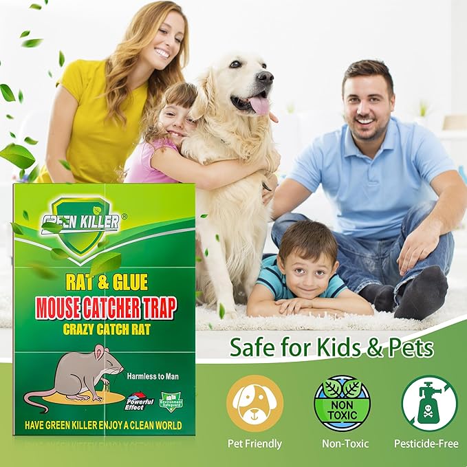 8 Pack Jumbo Sticky Snake Traps Super Sticky Glue Trap for Snakes Mice Rats Cockroaches Spiders Large Snake Glue Trap Control Outdoor Home Garden Yard Farm Rat Glue Board Easy to Set 11.5 x16.6