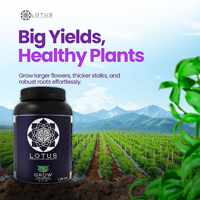 Grow Pro Series - Hydroponic Plant Nutrients and Fertilizer Water Soluble Plant Food - Massive Roots Made for Coco Coir Hydro &amp Soil Enhances Flowering &amp Fruiting Indoor &amp Outdoor Gr