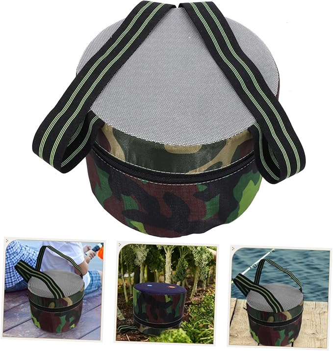 Happyyami Leather Mound Camping Stool Portable Outdoor Stool for Gardening and Farming Work