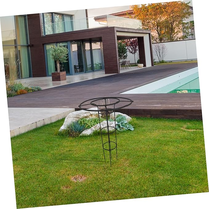 Generic Multi-Functional Umbrella Shaped Plant Support Frame for Climbing Vines and Roses Garden Trellis for Indoor and Outdoor Plants Easy Assembly Black