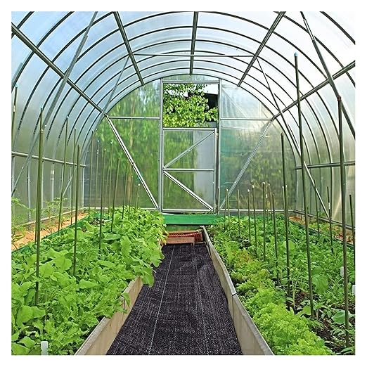 Driveway Fabric Weed Barrier Fabric Weed Control Film Garden Barrier Fabric for Flower Bed(0.9x15m/3x50ft)