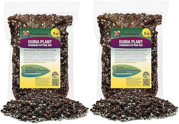 Gardenera Monstera Dubia Soil Blend - Perfect Formulation for Optimal Growth and Development - 10 Quart