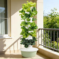 Hydroponic Growing System Kit Hydroponic Growing Tower with Automatic Water Circulation Indoor &amp Outdoor Vertical Planter Tower for Vegetables and Fruits with 4 LED Lights &amp Timer 9Layer