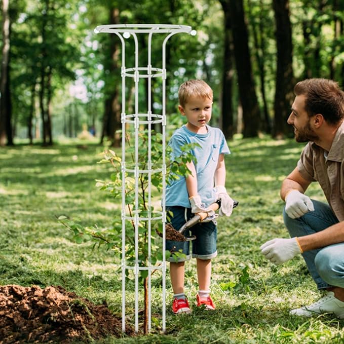 Indoor Plant Trellis - Single Umbrella-Shaped Indoor Trellis - 72.8in Garden Trellis for Climbing Plants Plant Trellis Flower Support Climbing Trellis Support Stake for Garden