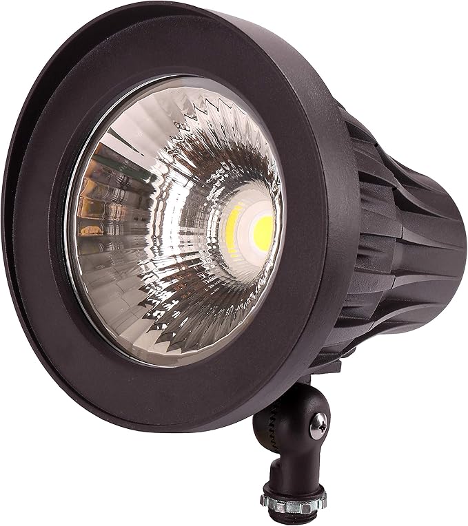 GKOLED Narrow Beam Angle 30Watt Bullet/Round LED Spotlight with Solid Ground Post