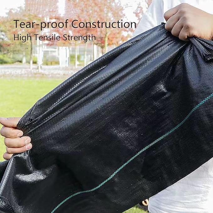 Weed Control Fabric Heavy Duty Weed Membrane Roll Tear-proof Weed Barrier Weed Barrier Mat High Permeability Ideal for Use in Patios Garden Flower Beds Landscaping(1.5 * 100m)