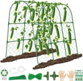 Cucumber Trellis for Raised Bed 48x48 inch U-Shape Metal Garden Trellis for Climbing Plants Outdoor Cucumber Trellis for Garden Arch Garden Trellis for Plants Vegetables Flower