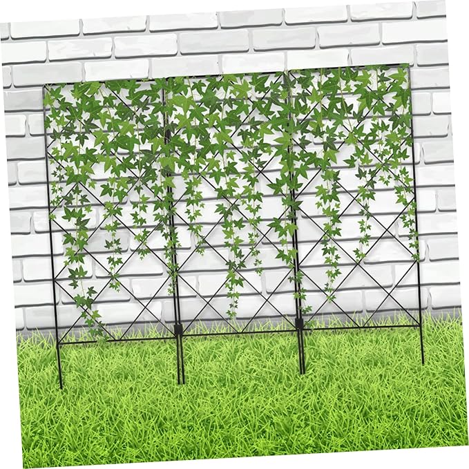 Outdoor Plant Support Stand Folding Garden Trellis for Climbing Plants Long-Lasting and Sturdy Construction
