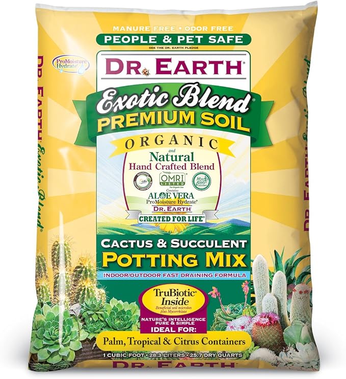 Dr. Earth 810 1 cu.-Feet Exotic Blend Cactus and Succulent Potting Mix