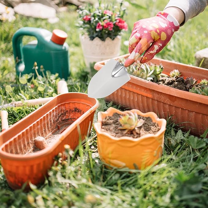 11pcs Garden Tool Set with Stainless Steel Planting Shovel and Rake Plastic Handles Portable Gardening Kit for Outdoor Planting Flower Care and Weeding
