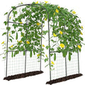 DoCred Tall Garden Arch Trellis for Climbing Plants 83 Inch Tall Metal Plant Support Trellis Archway for Climbing Vine Vegetable/Fruit/Flower Outdoor Yard Lawn Garden Arch Tunnel Trellis