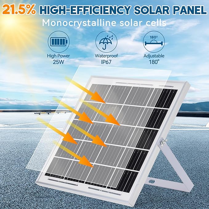 Solar Powered Exhaust Fan 25W Solar Panel+8 High Speed Solar Powered Fans Solar Exhaust Intake Fan Kit with Bracket Anti-backflow Valve Power Adapter Vent Fan for Shed Greenhouse Attic