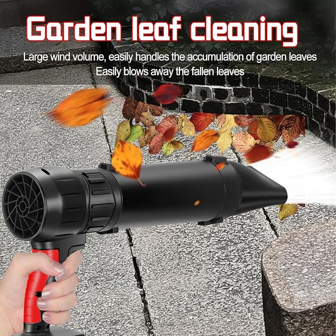 Compressed Air Duster Mini Turbo Violent Fan Handheld Cordless Leaf Blower 35000RPM Portable Electric Rechargeable Blower for Lawn Patio Car Home