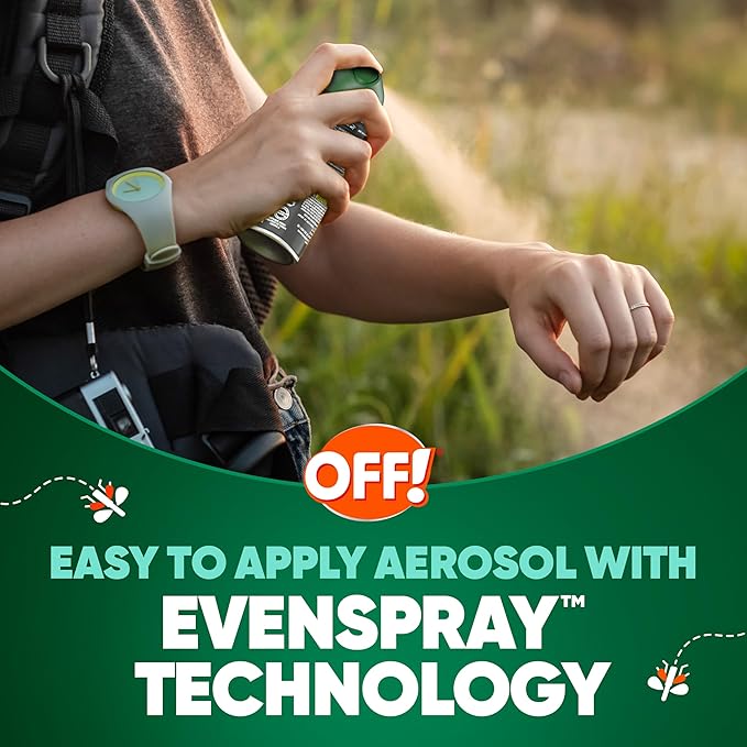 OFF! Deep Woods Insect Repellent Spray with 25 Percent DEET Provides up to 8 Hours of Mosquito Protection 6 Ounce (Pack of 9)