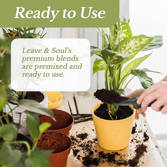 Professional Peace Lily Soil | Large 8.2 Quarts Ready to Use for Peace Lily Plants | Peat Moss Coco Coir Perlite Dolomite | Made in USA