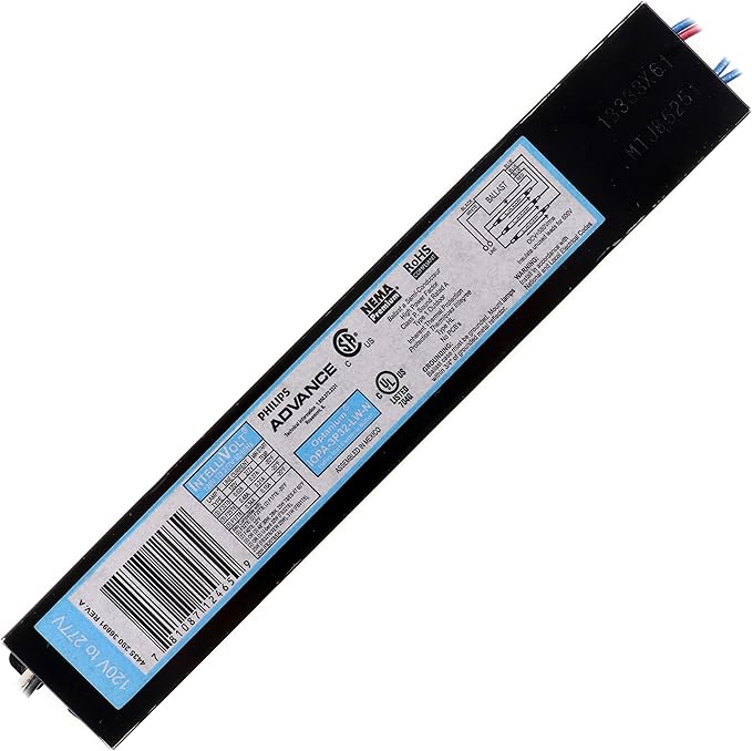 Advance IPOA-3P32-LW-N Optanium Ballast 3-Lamp F32T8 32W T8 120/277V