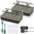 120-Cell Self-Watering Seed Starter Tray with Grow Lights Upgraded 1–24H Timer Seed Trays with Humidity Dome Indoor Gardening System Starter Kit for Seeds Plant Germination