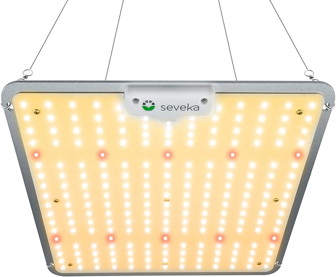 LED Grow Lights 100W – Full Spectrum Plant Light for Indoor Plants Veg and Flower with diodes LM301B – Growing Lamps Low Energy for Tent 3x3 ft – Sunlight Panel for Hydroponic and Growth Seedlings